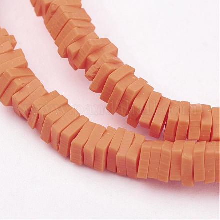 Polymer Clay Bead Strands CLAY-P015-6mm-04-1