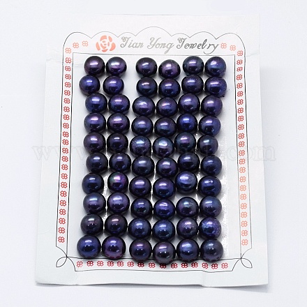 Culture des perles perles d'eau douce naturelles X-PEAR-P056-060-1