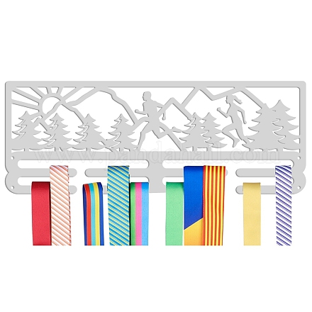 Sports Theme Iron Medal Hanger Holder Display Wall Rack ODIS-WH0024-034-1