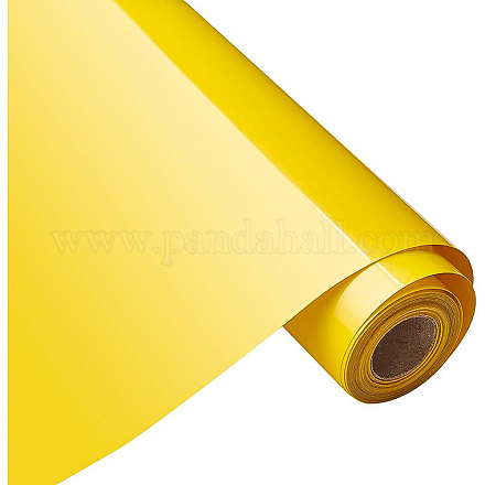 BENECREAT Yellow Heat Transfer Vinyl Roll DIY-WH0043-61B-1