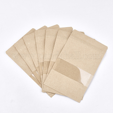 Bolsas de papel kraft resellables OPP-S004-01B-1