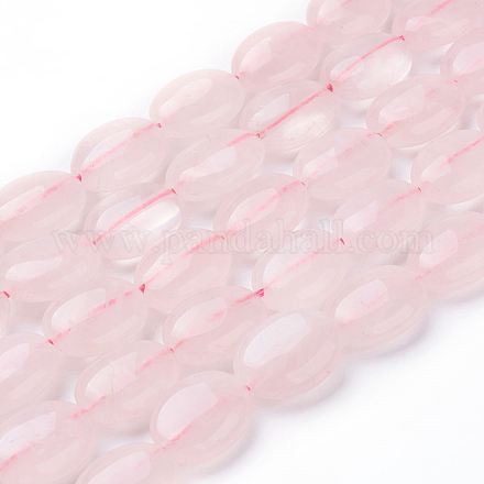 Granos naturales de abalorios de cuarzo rosa G-G731-14-16x12mm-1