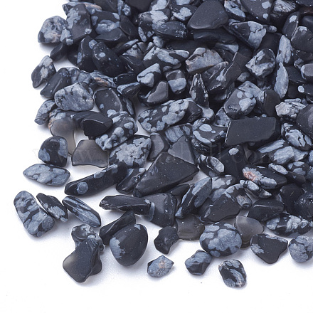 Perles naturelles de pierres précieuses en obsidienne G-R364-01-1