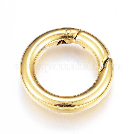 Placcatura sottovuoto 201 anello porta molla in acciaio inox X-STAS-G104-04G-1