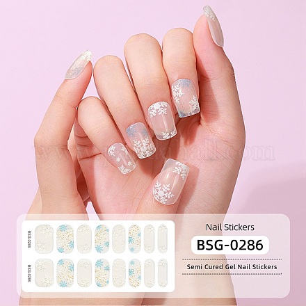 Pegatinas de uñas de cubierta completa de arte de uñas MRMJ-YWC0001-BSG-0286-1