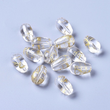 (Clearance Sale)Drawbench Transparent Glass Beads GLAA-L023-B-08-1