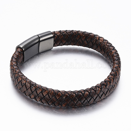 Bracelets de cordon en cuir PU BJEW-F288-05B-1
