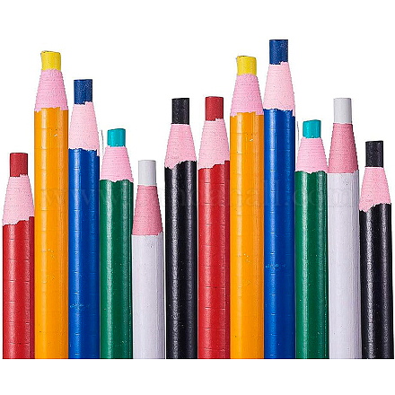 Benecreat 12pcs 6 strumenti per tracciare la matita solubile in acqua a colori per la marcatura del cucito su misura e il disegno degli studenti TOOL-BC0003-01-1