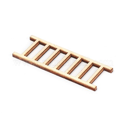 Escalera adornos de madera sin terminar WOOD-WH0100-31-1
