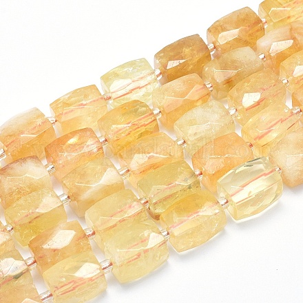Brins de perles de citrine naturelle de grade A G-G765-26-1