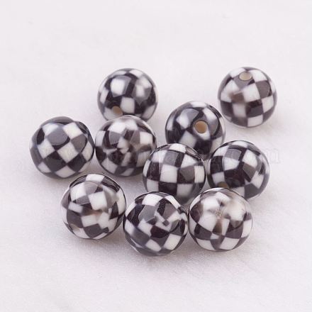 Rociar perlas de resina pintadas GLAA-F049-A09-1