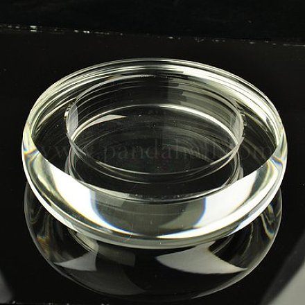 クリスタルガラスのディスプレイトレイ  透明  35mm ODIS-E008-1-1