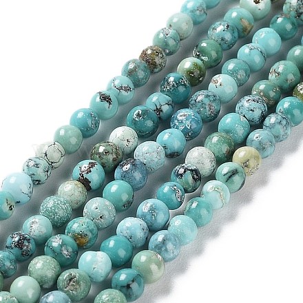 Chapelets de perles en turquoise de HuBei naturelle G-M411-A02-02-1