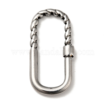 Tibetan Style 304 Stainless Steel Linking Rings STAS-G278-14AS-1