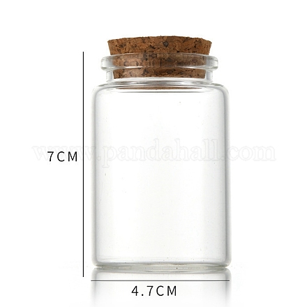 Glass Bottle CON-WH0085-73C-1