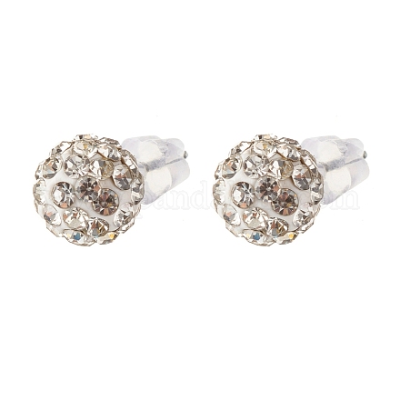 Crystal Rhinestone Ball Stud Earrings for Women EJEW-JE04751-1