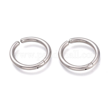 Boucles d'oreilles clips à vis en 201 acier inoxydable EJEW-L256-04D-P-1