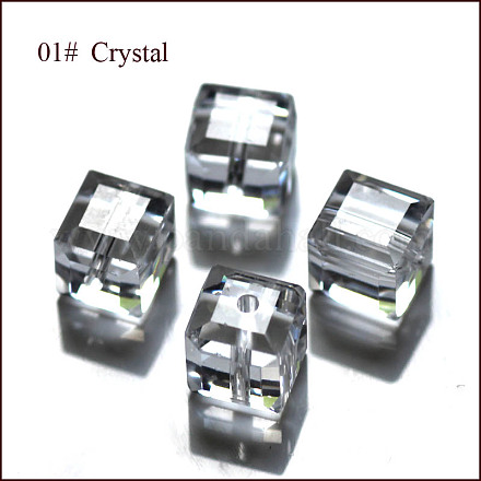 Abalorios de cristal austriaco de imitación SWAR-F074-4x4mm-01-1