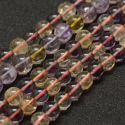 Chapelets de perles en amétrine naturelle G-F461-02-8mm-1