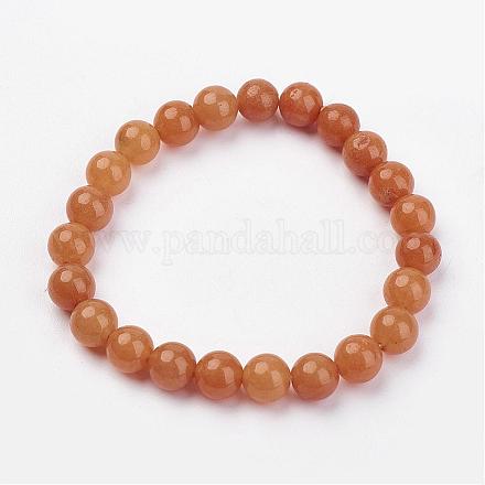 Natural Topaz Jade Stretch Bracelets G-N0266-02-1