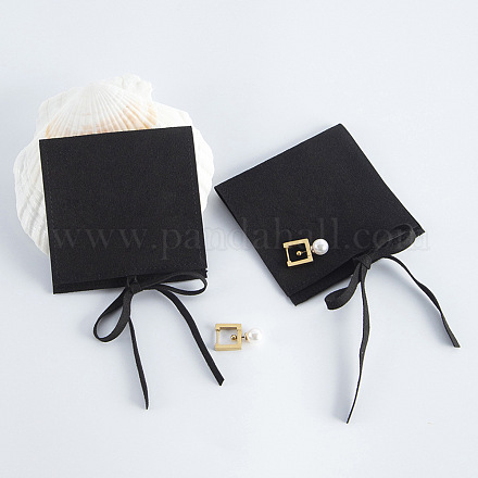 Pochettes cadeaux de rangement de bijoux en microfibre PAAG-PW0010-003D-03-1