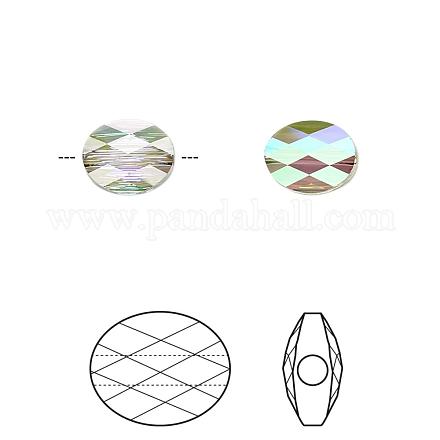 Perles de cristal autrichien 5051-10x8-001PARSH(U)-1
