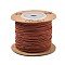 Nylon Braided Cord, Chinese Knotting Cord for Beading Jewelry Making Macrame Craft, Round, Saddle Brown, 1.5mm, about 27.34 yards(25m)/roll
