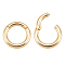 BENECREAT 8Pcs 18K Gold Plated Brass Twister Clasps Long Lasting Plated Brass Ring Connectors for Handbag Purse keychain Backpack making