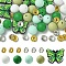 DIY Jewelry Finding Kits, including Silicone Beads & Iron Rhinestone Spacer Beads, Mixed Color, 26x20mm, 5pcs