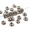 Rack Plating Brass Crystal Rhinestone Rondelle Space Beads, for DIY Jewelry, Bracelets, Necklaces & Crafts, Platinum, 4x2mm, Hole: 1mm