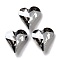 K9 Glass, Imitation Czech Rhinestone, Heart, Crystal Satin, 13x12x5mm