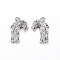 304 Stainless Steel Pendants, Giraffe, Stainless Steel Color, 17x11x4mm, Hole: 1.5mm
