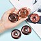 Natural Brecciated Jasper Pendants, Donut/Pi Disc Charms, 50x6~7mm, Hole: 10.5mm