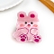 Acrylic Claw Hair Clips, Flamingo, Rabbit, 59x56mm