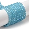 Imitation Jade Glass Beads Strands, Faceted, Round, Sky Blue, 4mm, Hole: 0.8mm, about 87~93pcs/strand, 32~33cm