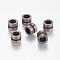 304 Stainless Steel Beads, Column, Grooved Beads, Antique Silver, 10x8mm, Hole: 6.5mm
