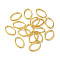 304 Stainless Steel Open Jump Rings, Oval, Real 18K Gold Plated, 10x7x1mm, Inner Diameter: 8x5mm