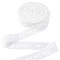 Cotton Ribbons, for Clothes Accessories, White, 1-1/4 inch(32mm), about 15.00 Yards(13.72m)/pc