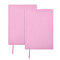 Elastic Cloth Book Cover, Rectangle, Pink, 325~330x172~180x1.4mm