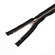 服飾材料  ナイロンジッパー付きメタル  ファスナー部品  ブラック  68x3.5x0.3cm X-FIND-WH0062-27-2
