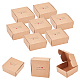 折りたたみクリエイティブクラフト紙箱  ウェディング記念品ボックス  賛成ボックス  紙ギフトボックス  正方形  バリーウッド  9x9x4cm CON-WH0077-14A-1