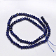 Faceted Rondelle Natural Lapis Lazuli Bead Strands G-F289-41A-2