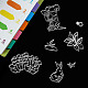 塩ビプラスチックスタンプ  DIYスクラップブッキング用  装飾的なフォトアルバム  カード作り  スタンプシート  天使と妖精の模様  16x11x0.3cm DIY-WH0167-56-76-6