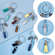 Nbeads porte-clés en cristal breloque hamsa KEYC-NB0001-43-4