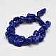 Dyed Nuggets Natural Howlite Beads Strands G-M139-12-A-2