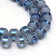 Chapelets de perles en verre électroplaqué&nbsp;X-EGLA-S131-10mm-A04-1