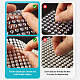 16 foglio 4104 pezzi di adesivi in perla imitazione acrilica e adesivi con gemme di strass acrilici DIY-TA0004-56-3