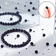 CHGCRAFT 4 Strands Synthetic Blue Goldstone Beads Strands G-CA0001-19-3