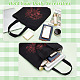 WADORN DIY Canvas Bag Embroidery Kit with Flower Pattern DIY-WH0386-45-4