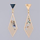 Epoxy Resin Dangle Earring & Pendant Necklace Jewelry Sets SJEW-JS01034-01-8